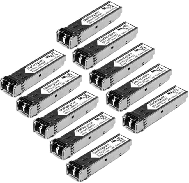 StarTech.com Cisco SFP-GE-T Compatible - Gigabit SFP - 10/100/1000 Mbps - RJ45 Port - 1000Base-T - Copper SFP - GBIC Module