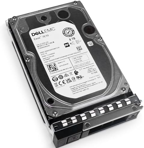 Dell 8TB 7.2K RPM SAS 12Gb/s 512e 3.5in Enterprise Hard Drive for: PowerEdge R340 R550xs R650 R560 R660 R860 T640 T150 T360 ME4024 C6420 MX5016s 0C5HD0 G16