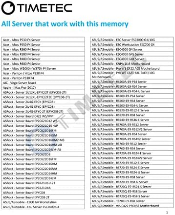Timetec Hynix IC DDR4 Registered ECC 1.2V 288 Pin RDIMM Server Memory RAM Module Upgrade (DDR4 2666MHz, 64GB KIT(2x32GB 2R4