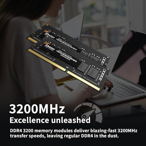 DATO 8GB RAM DDR4 3200MHz PC4-25600 CL22 SODIMM 1.2V 260-Pin Non-ECC SODIMM Laptop Notebook Memory Module