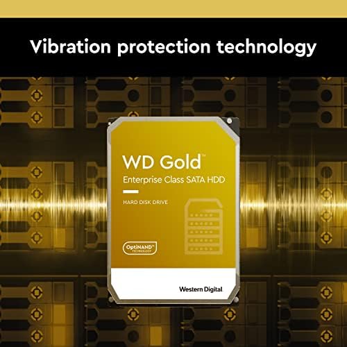 Western Digital 24TB WD Gold Enterprise Class SATA Internal Hard Drive HDD - 7200 RPM, SATA 6 Gb/s, 512 MB Cache, 3.5" - WD242KRYZ