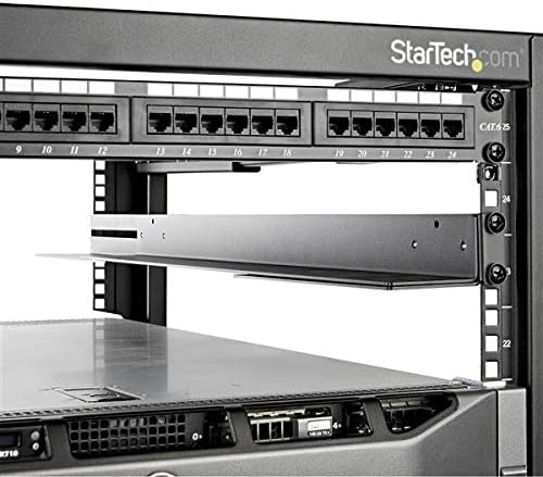 1U 19 inch Server Rack Rails - 24-36 inch Adjustable Depth - Universal 4 Post Rack Mount Rails - Network Equipment/Server/UPS Mounting Rail Kit HPE ProLiant Dell PowerEdge (UNIRAILS1UB