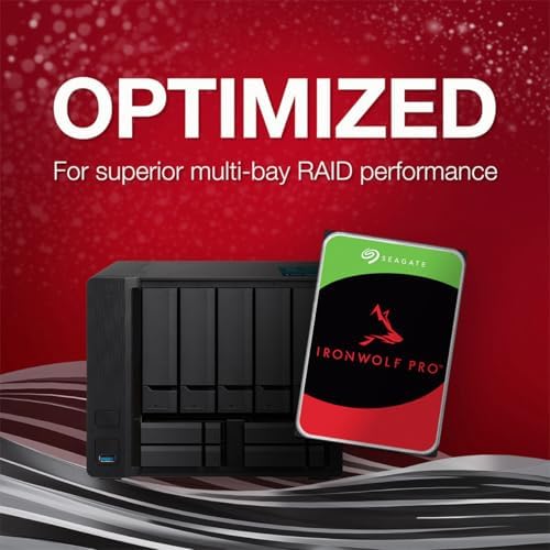 Seagate IronWolf Pro SATA III 3.5" Internal NAS Hard Drive, 7200 RPM - 24TB, 4-Pack