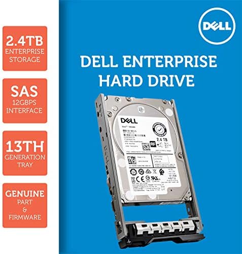 Dell 400-AUQX 2.4TB 10K SAS 2.5-Inch PowerEdge Enterprise Hard Drive in 13G Tray Bundle with Compatily Screwdriver Compatible with 400-AVBX W9MNK R720 R730 R630