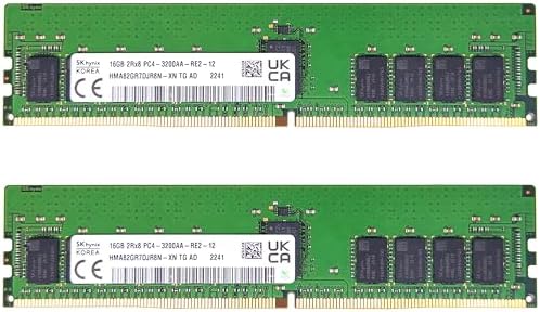 Timetec Hynix Original 16GB DDR4 3200MHz PC4-25600 Registered ECC 1.2V CL22 288 Pin RDIMM Server Memory Ram Module Upgrade (32GB