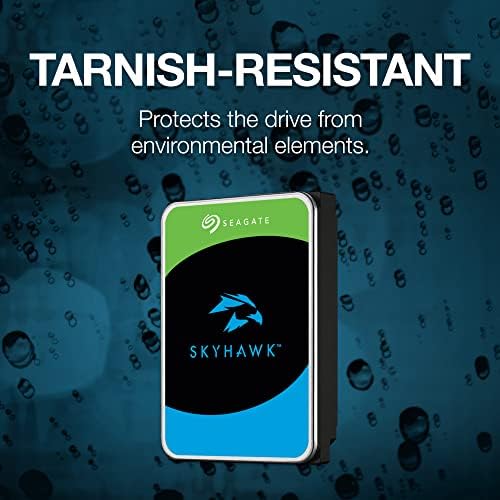 Seagate Skyhawk 8TB Video Internal Hard Drive HDD – 3.5 Inch SATA 6Gb/s 256MB Cache for DVR NVR Security Camera System with Data Rescue Services (ST8000VX010