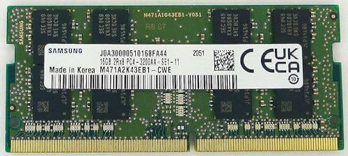 16GB DDR4 3200MHz PC4 25600 1.2V 2Rx8 260 Pin SODIMM Laptop RAM Memory Module M471A2K43EB1 CWE