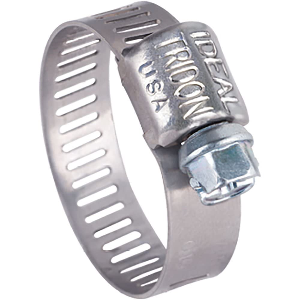 Seachoice 50-23351 Stainless-Steel Mini Hose Clamps, 5/16" Band, Size #4, 10/Bx