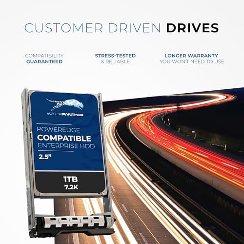 Dell 1TB 7.2K RPM SAS 12Gb/s 2.5" HDD for Dell PowerEdge Servers | Enterprise Hard Drive in G13 Tray | Comparable to 56M6W 056M6W 400-ALUN 400-AIYX 7K71G 07K71G 400-ALUQ CFMWR