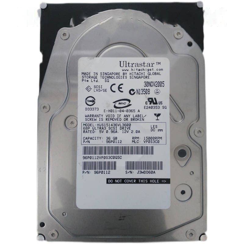 High-Performance 36GB 3.5" SCSI Hard Drive - 15000RPM Internal Server Storage for HUS151436VL3600