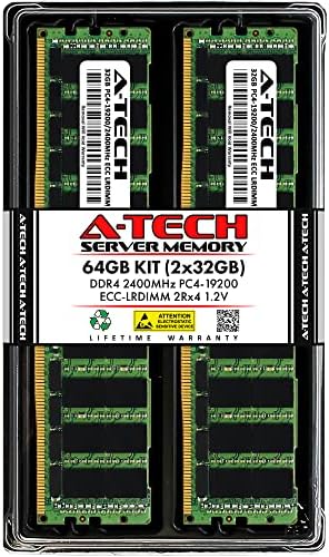 64GB Kit (2x32GB RAM for Dell PowerEdge C6320, M830, R730xd XL, R830, R840, R930 | DDR4 2400MHz PC4-19200 ECC LRDIMM 2Rx4 Load Reduced Server Memory Upgrade