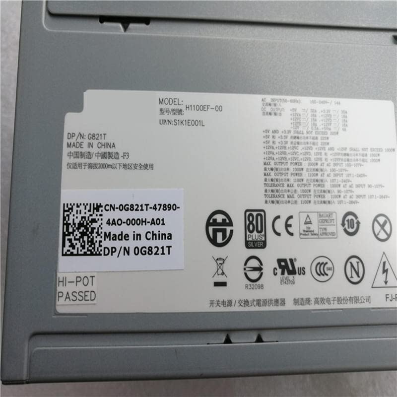 PSU for Precision T7400 T7500 1100W Switching Power Supply H1100EF-00 N1100EF-00 G821T NPS-1100BB A
