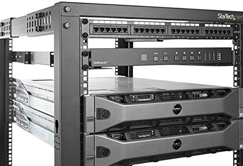 1U 19 inch Server Rack Rails - 24-36 inch Adjustable Depth - Universal 4 Post Rack Mount Rails - Network Equipment/Server/UPS Mounting Rail Kit HPE ProLiant Dell PowerEdge (UNIRAILS1UB