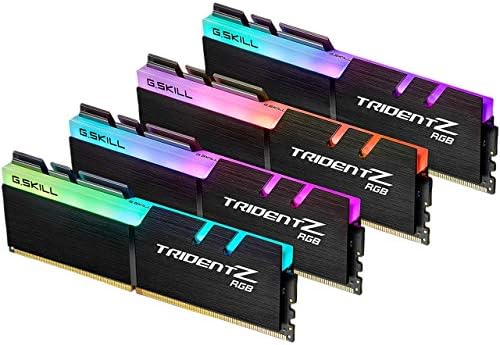G.SKILL Trident Z RGB Series DDR4 RAM (XMP 128GB (4x32GB 3600MT/s CL18-22-22-42 1.35V Intel AMD Desktop Computer Memory U-DIMM (F4-3600C18Q-128GTZR