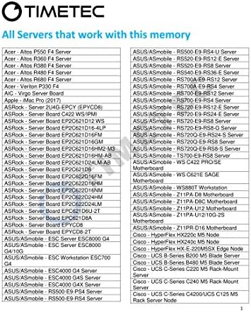 Timetec Hynix IC DDR4 Registered ECC 1.2V 288 Pin RDIMM Server Memory RAM Module Upgrade (DDR4 2666MHz, 64GB KIT(2x32GB 2R4