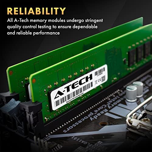 A-Tech 32GB DDR4 3200 MHz UDIMM PC4-25600 (PC4-3200AA CL22 DIMM 2Rx8 Non-ECC Desktop RAM Memory Module