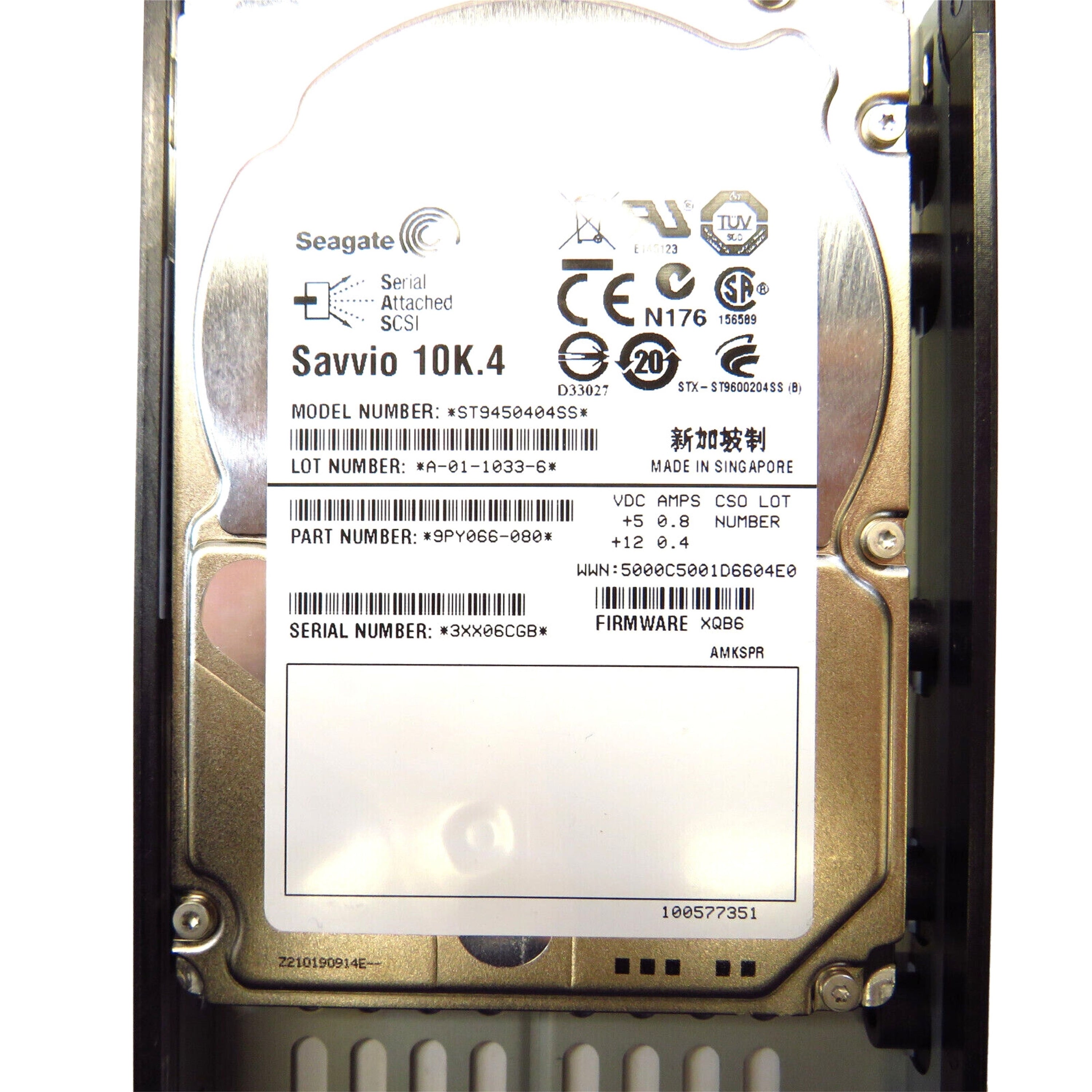 Dell 0949448-03 2.5" 450GB 10000RPM SAS 6Gb/s Hard Disk Drive (HDD), Silver (Refurbished)