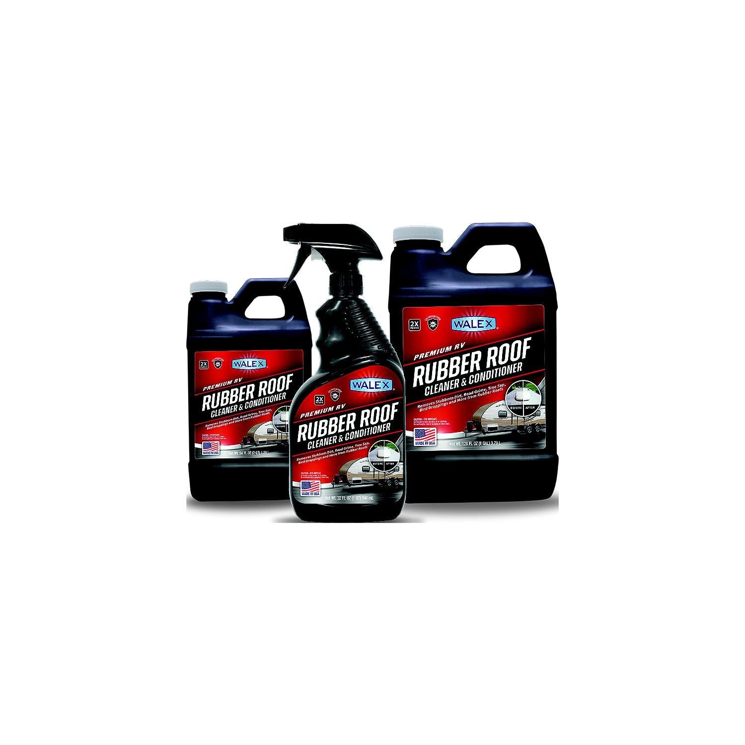 Walex Products WALRR1G Walex Rubber Roof Cleaner and Conditioner, 1 Gallon