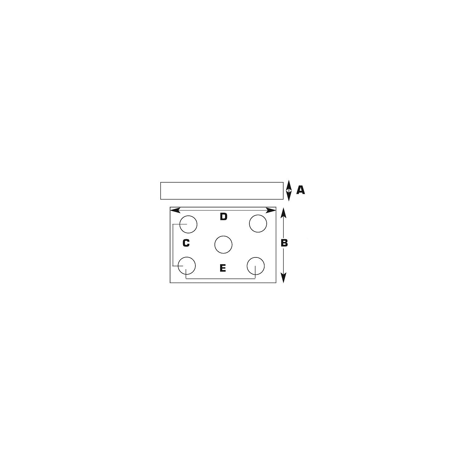 Seachoice 55081 Med Duty Axle U-Bolt Plate(3