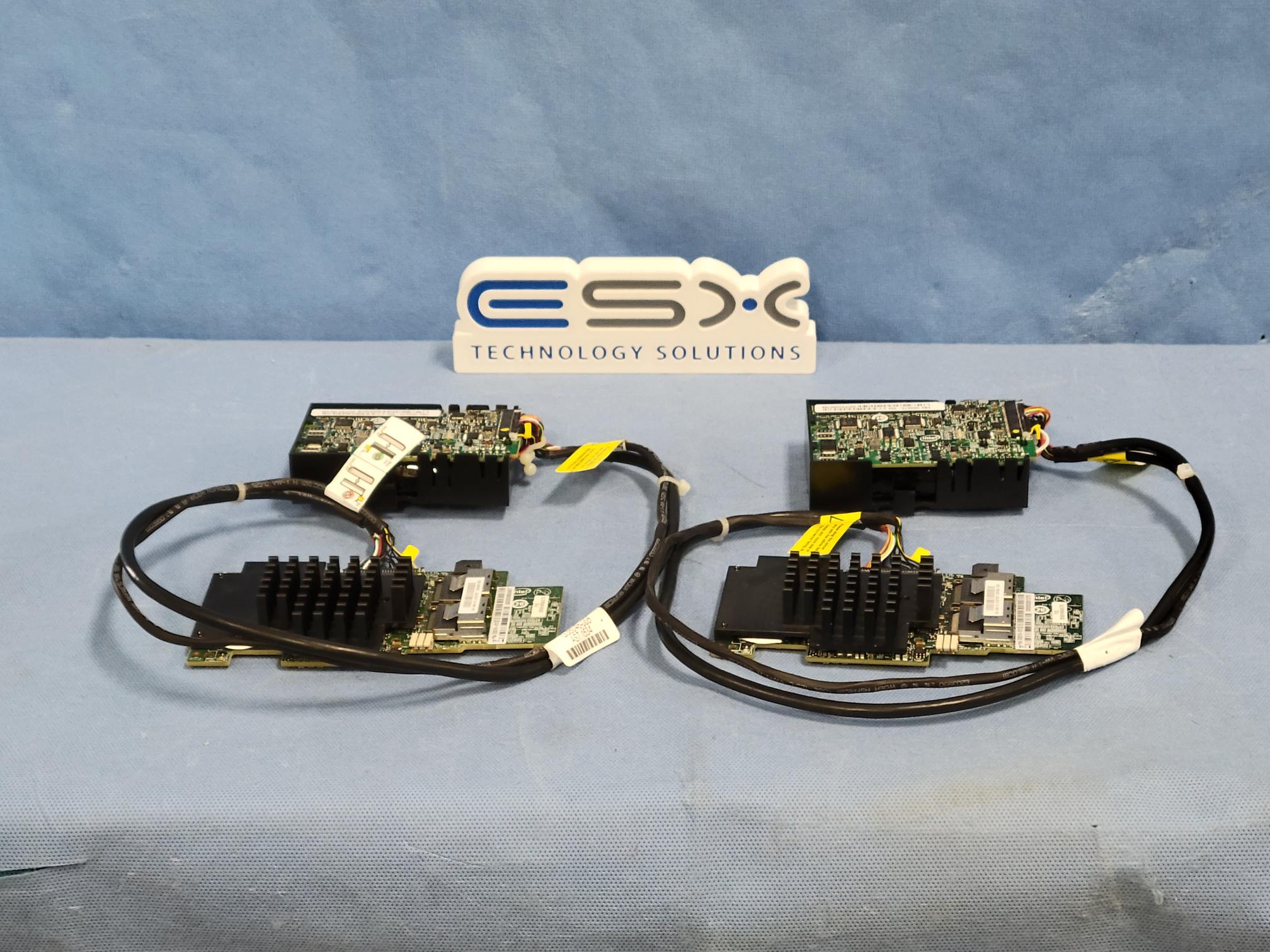 Lot of 2 -Intel Dual Port 6G SAS RAID Controller with Battery & Cable G35316-612
