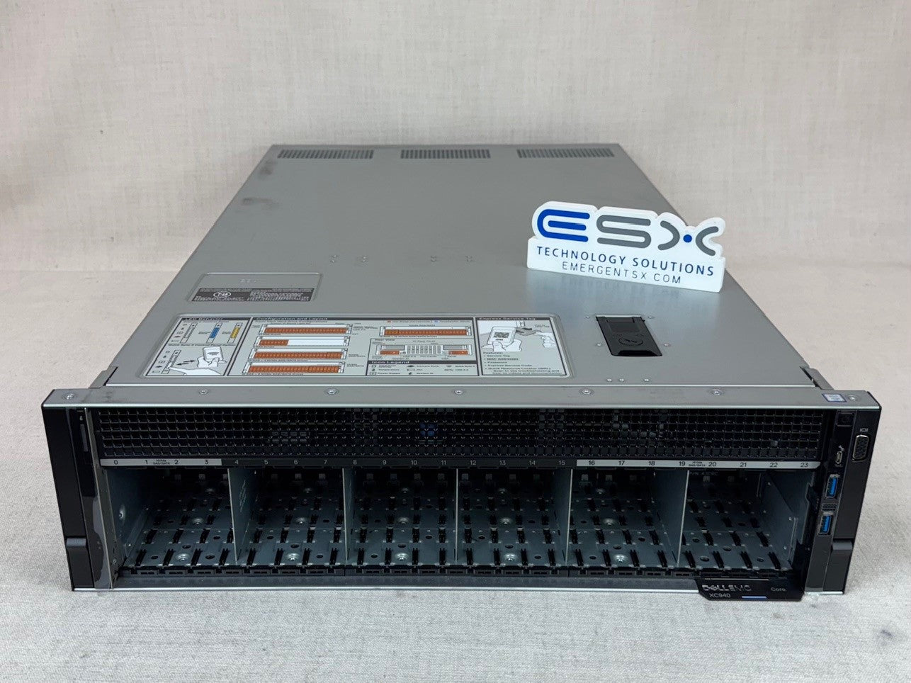 Dell PowerEdge XC940 24x 2.5" CTO Server - 4x Heatsink, 2x 1600W PSU, iDRAC