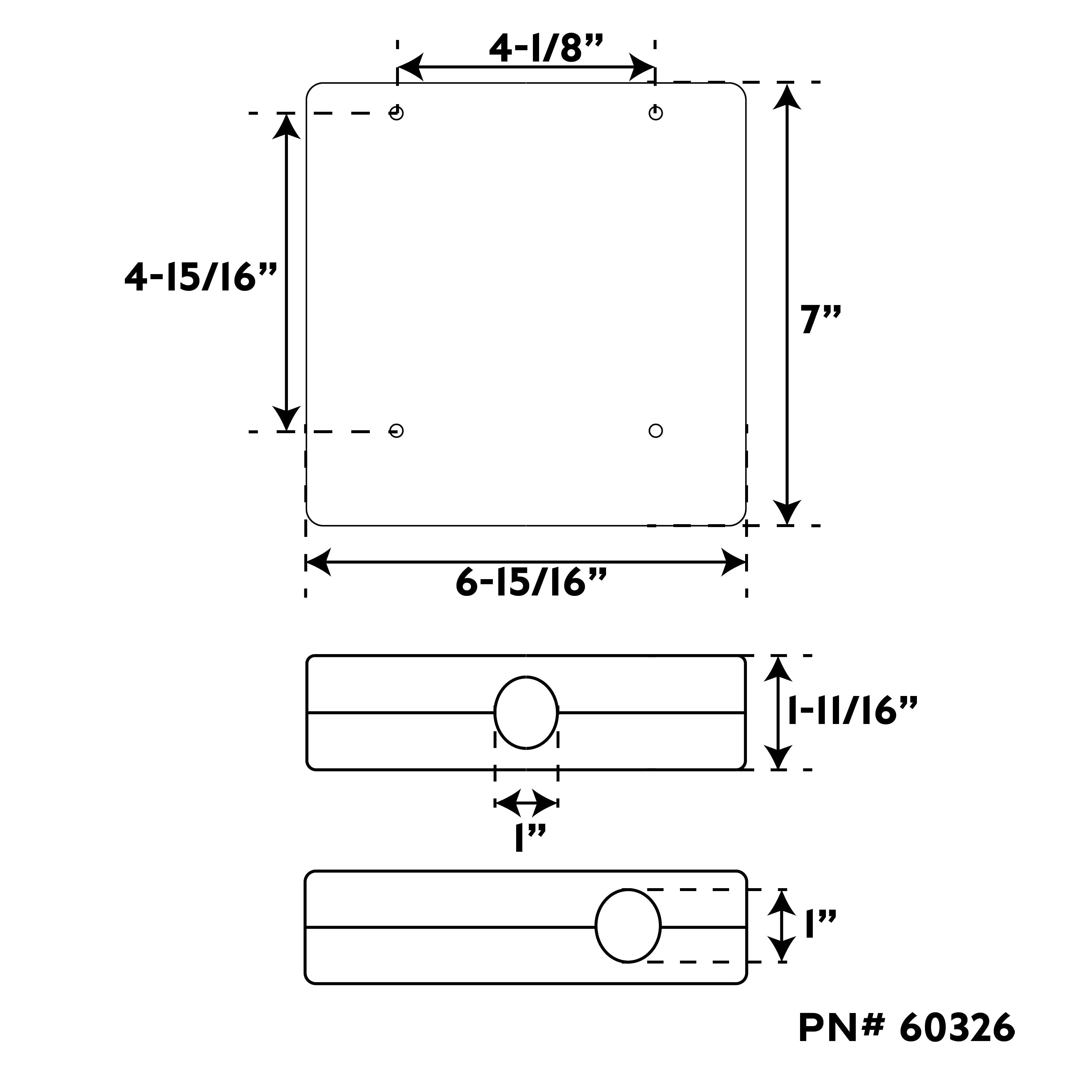 Whitecap 60326 Outboard Mounting Bracket