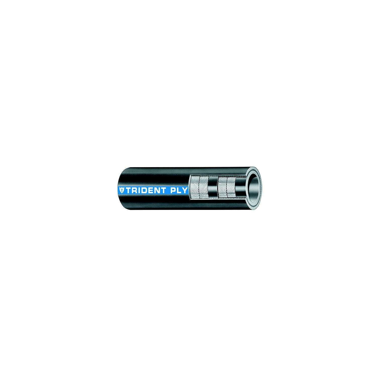 Trident Marine 200-2120-24 Trident Ply Softwall Exhaust Hose, 2-1/2" x 2'