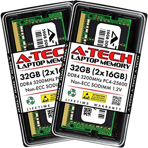 A-Tech 32GB RAM for QNAP TVS-h874 NAS | DDR4 3200MHz PC4-25600 SODIMM 2Rx8 1.2V 260-Pin Non-ECC SO-DIMM Memory Upgrade