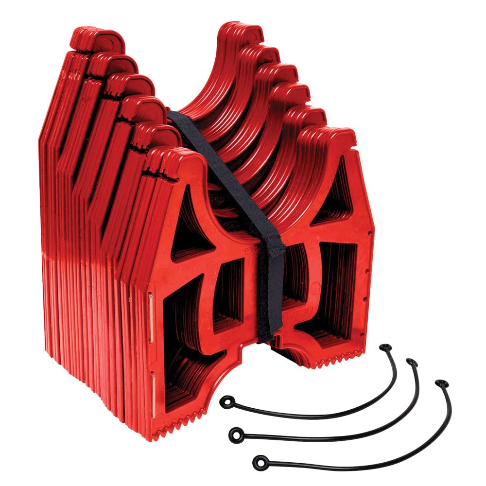 Valterra S2500R 25' Standard Slunky RV Drain Hose Support, Red