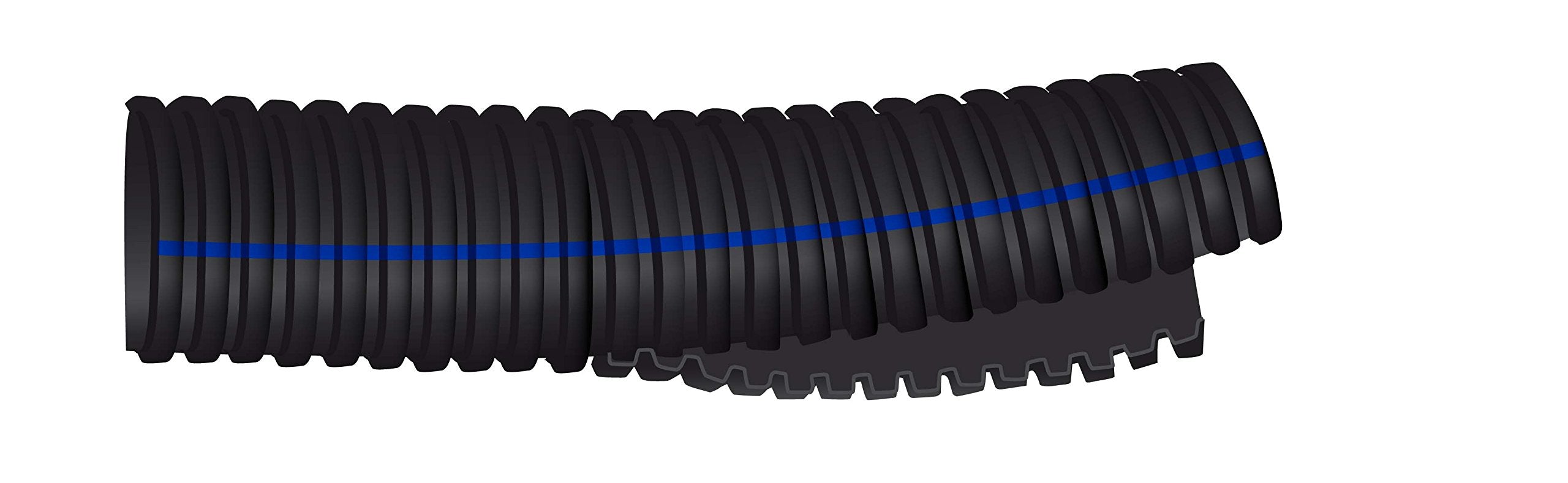 Shield 16-128-1006B-1 Shields Marine Split Wire Conduit Flexible Flame Retardant, Black 50' Hose