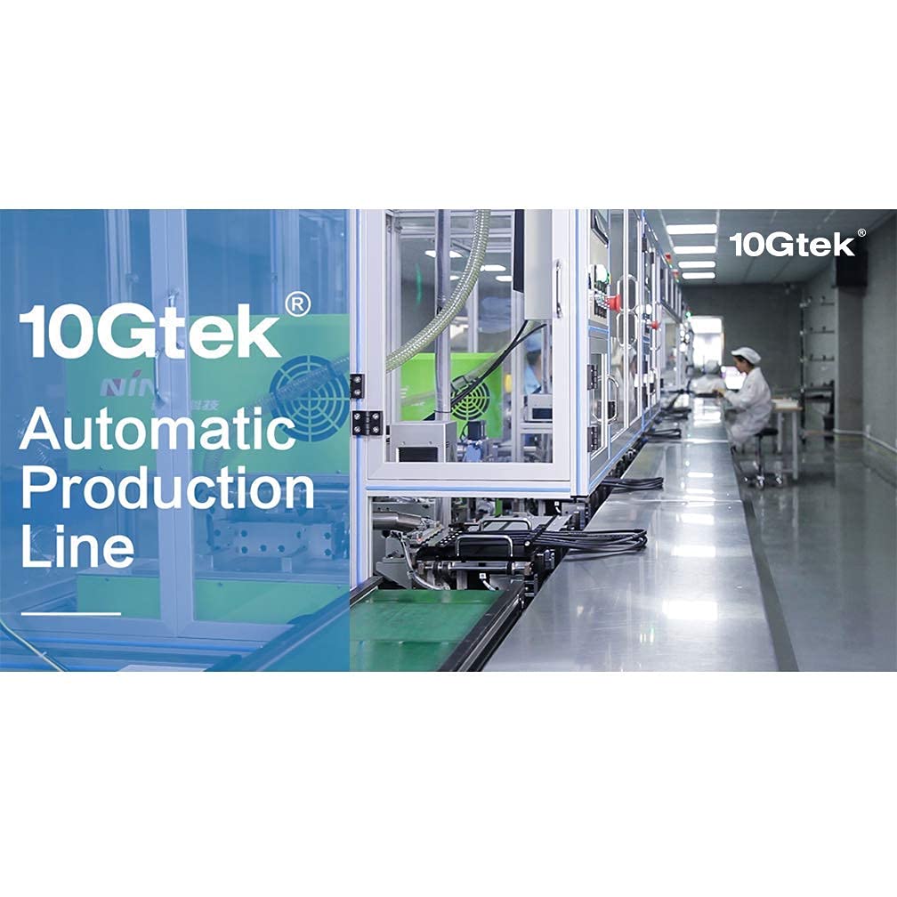 10Gtek 10G SFP+ DAC Cable - 10GBASE-CU Passive Direct Attach Copper Twinax SFP Cable for Cisco SFP-H10GB-CU0.25M, Meraki MA-CBL-TA-0.25M, Fortinet, Ubiquiti UniFi, 0.25-Meter(0.82ft)