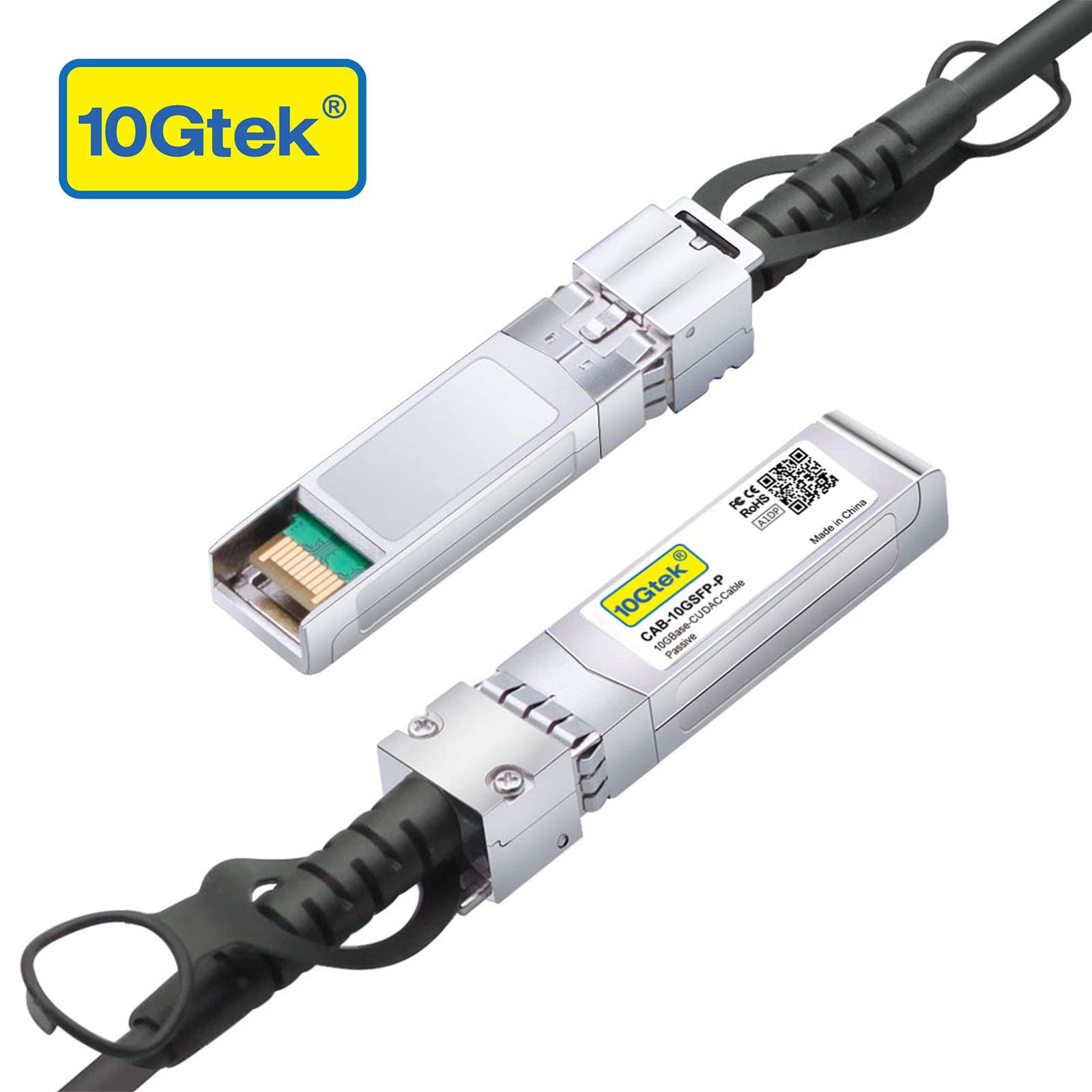 10Gtek SFP+ DAC Twinax Cable, Passive, Compatible with HP ProCurve J9283B, HP Aruba J9283D 3 Meter(10ft)