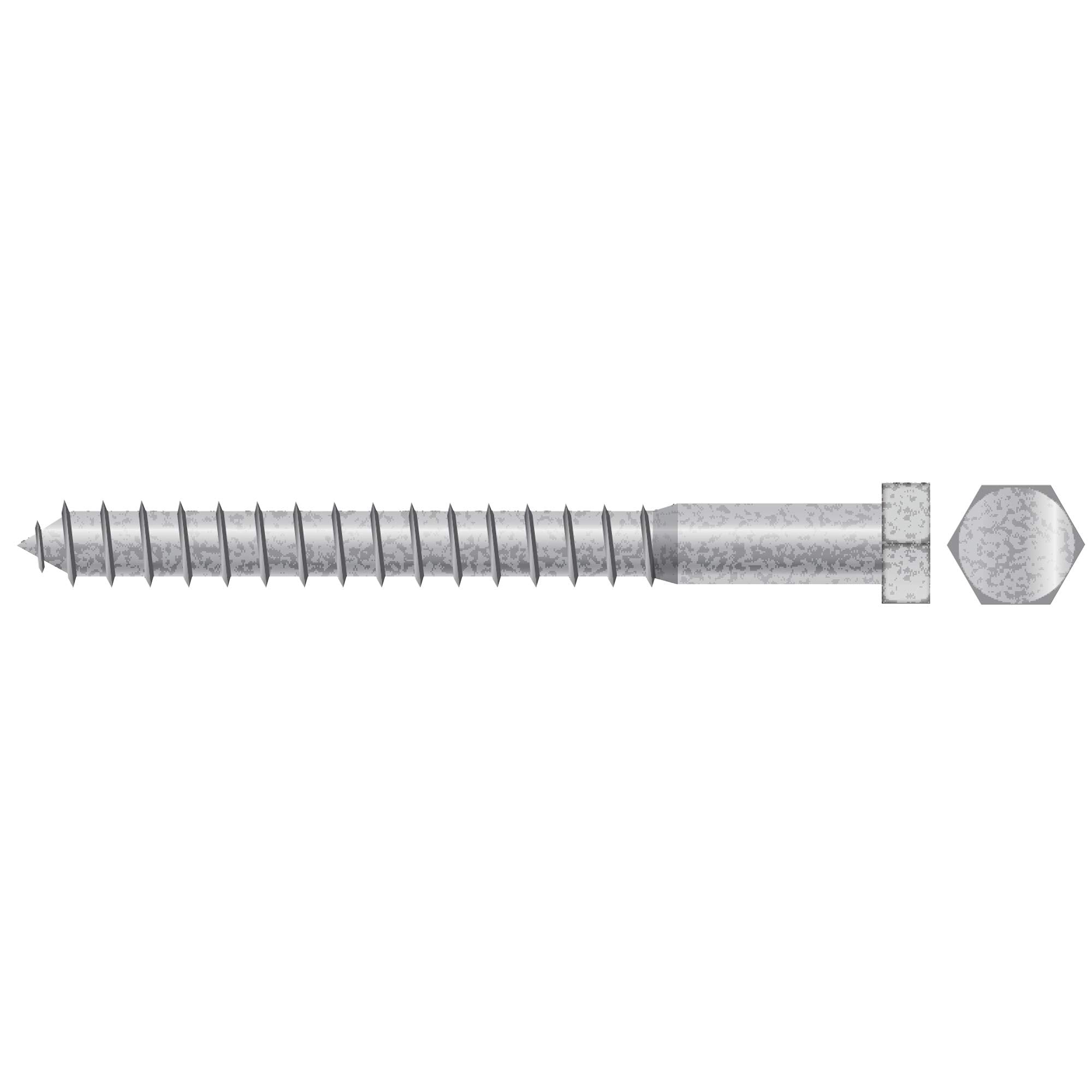 Seachoice SC2664 Lag Screw, 3/8 x 6"