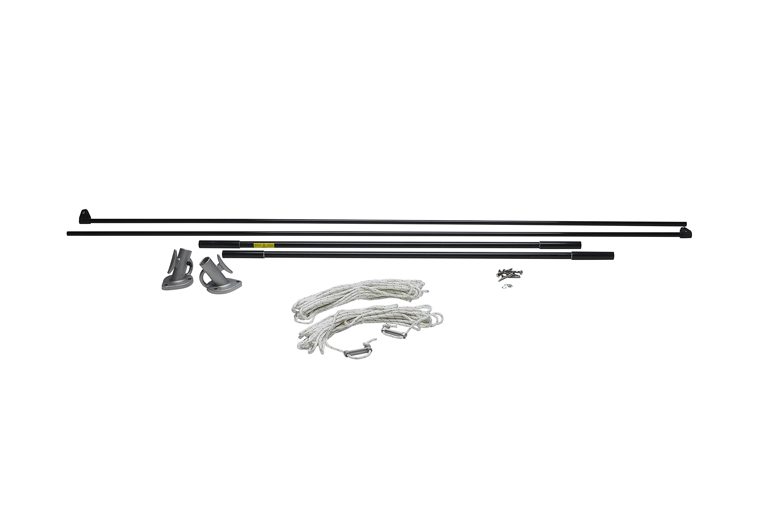 Seachoice DE3126S 79733 Mooring Whip 1 Pair Black, 12'