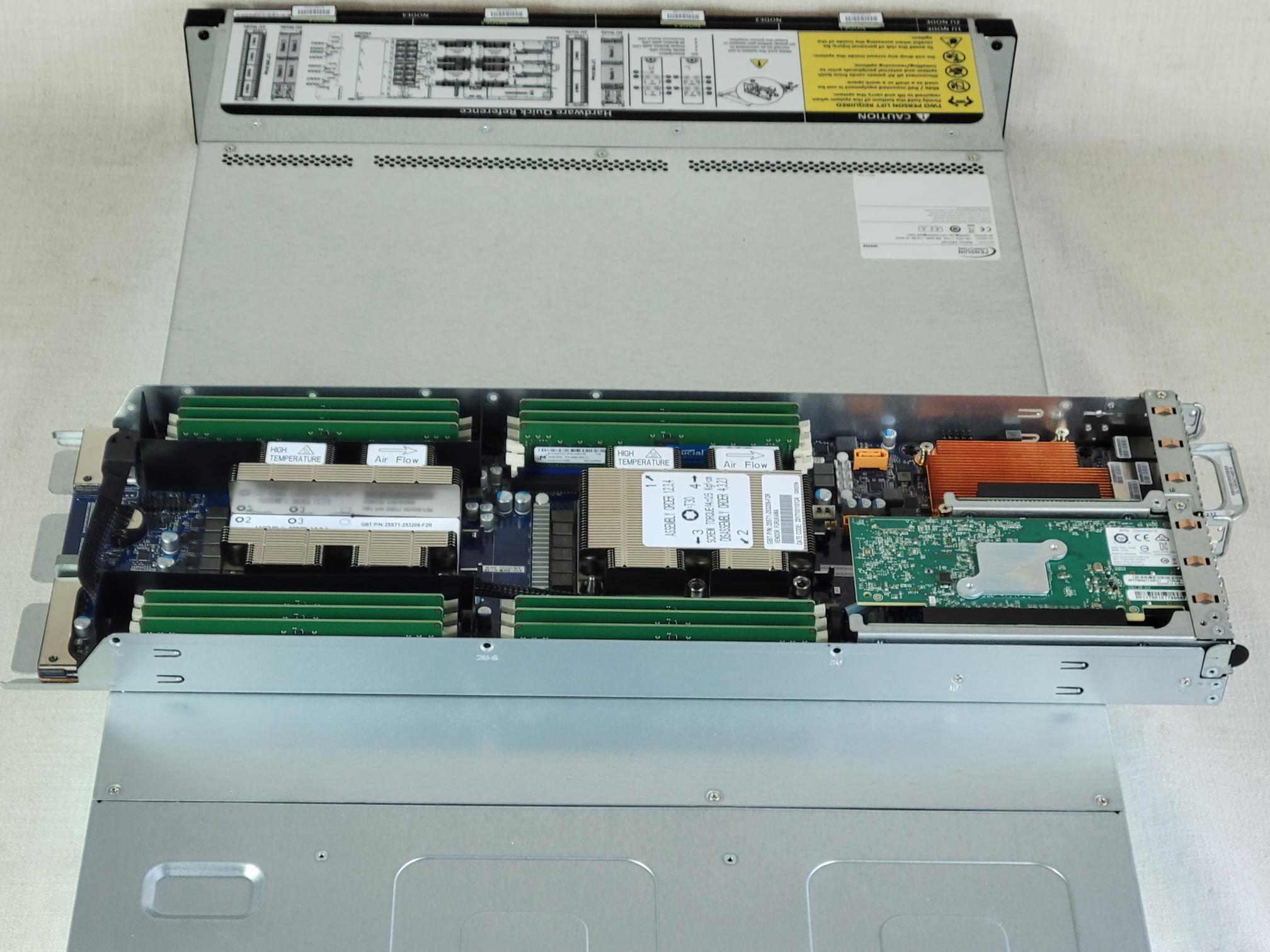 OEM Gigabyte H261-N80 2U 24x 2.5” 4 Node Server 8x Xeon Gold 6148 2.4GHz 512GB