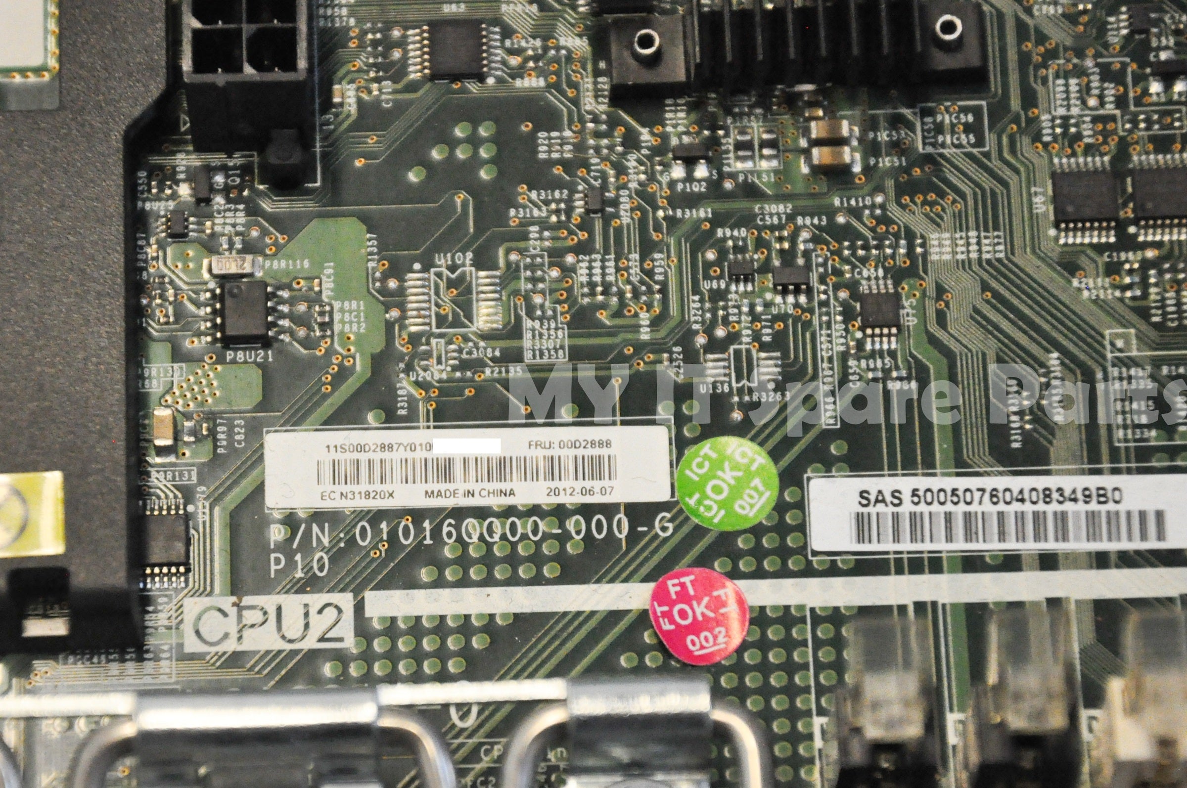 IBM System X3650 M4 System Board 00KF656 00Y8499 00AM209 94Y6688 00D2887 00D2888