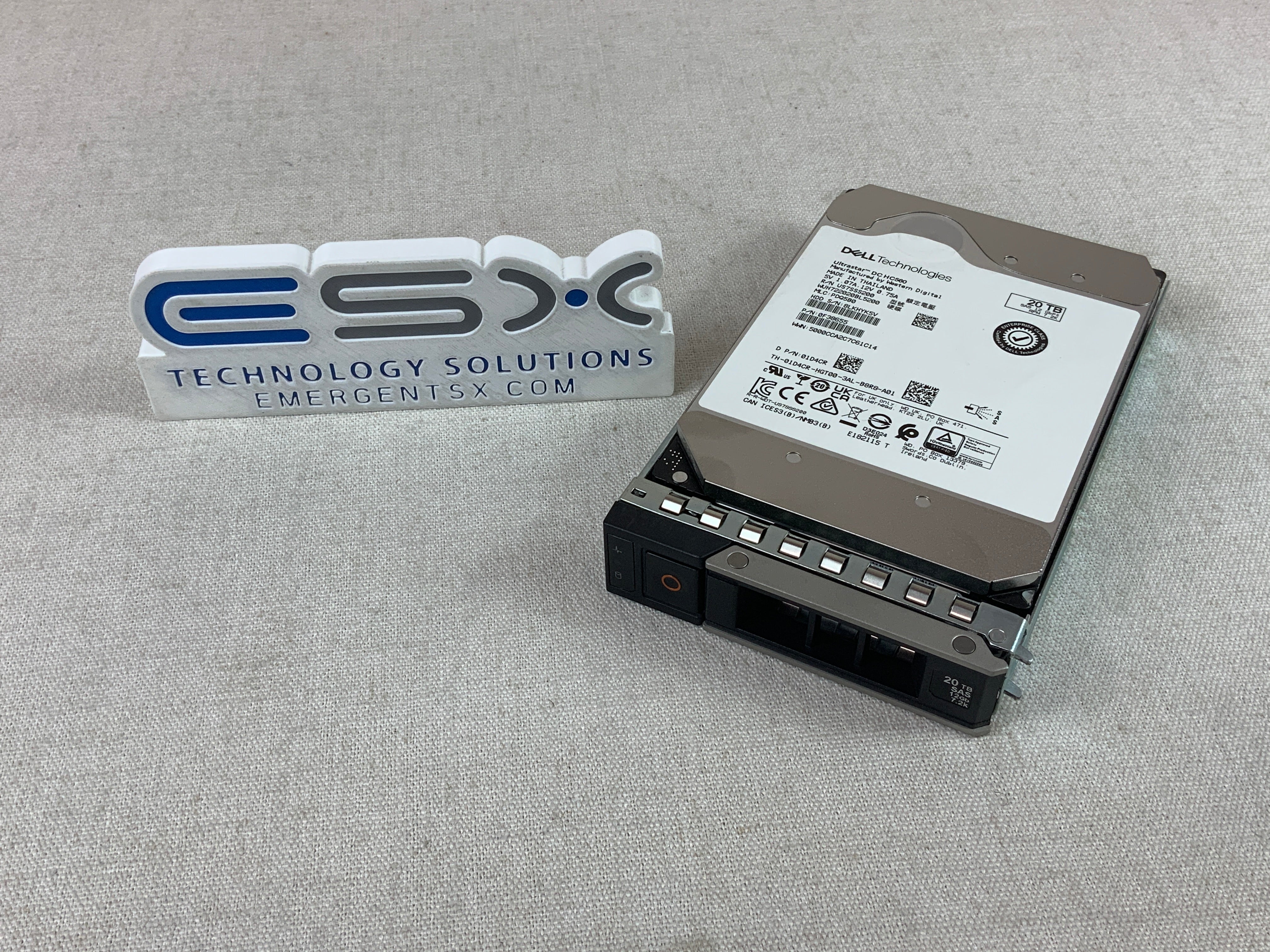 Dell 1D4CR 20TB 7.2k 12Gb/s 3.5" SAS 512e Hard Drive WUH722020BL5200