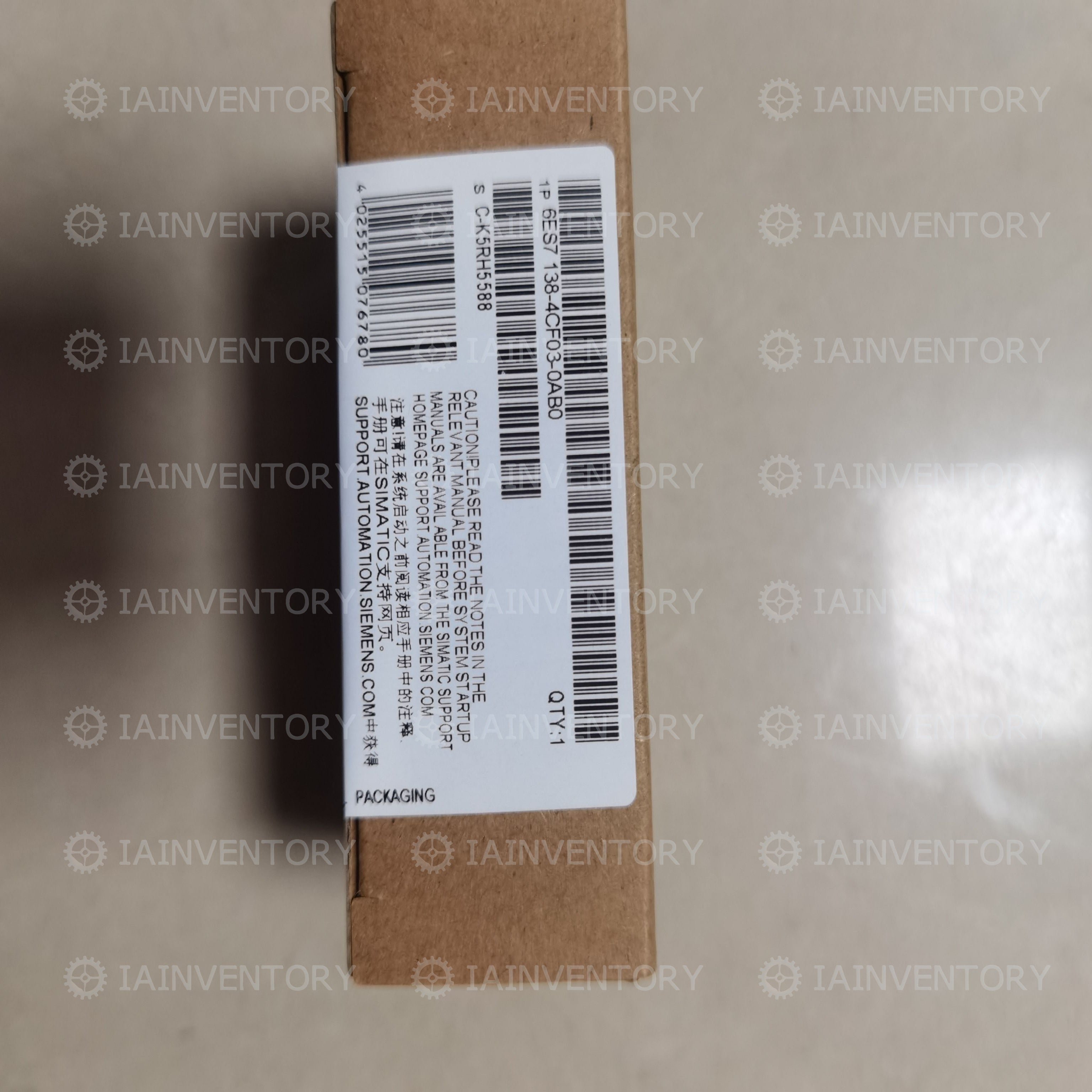Boxed Sealed? Siemens Simatic 6ES7138-4CF03-0AB0