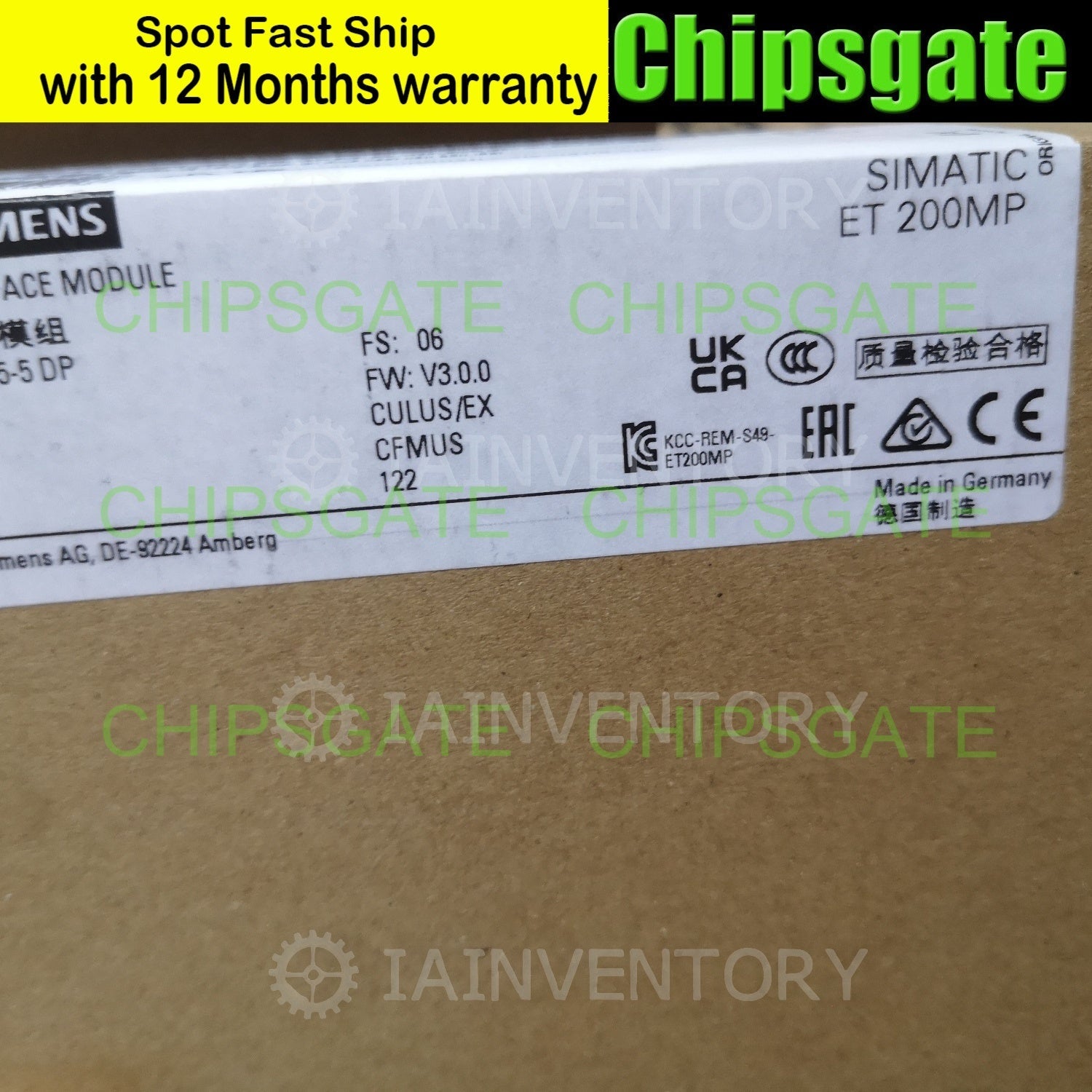 Siemens 6ES7155-5BA00-0AB0 Interface Module 6ES7 155-5BA00-0AB0