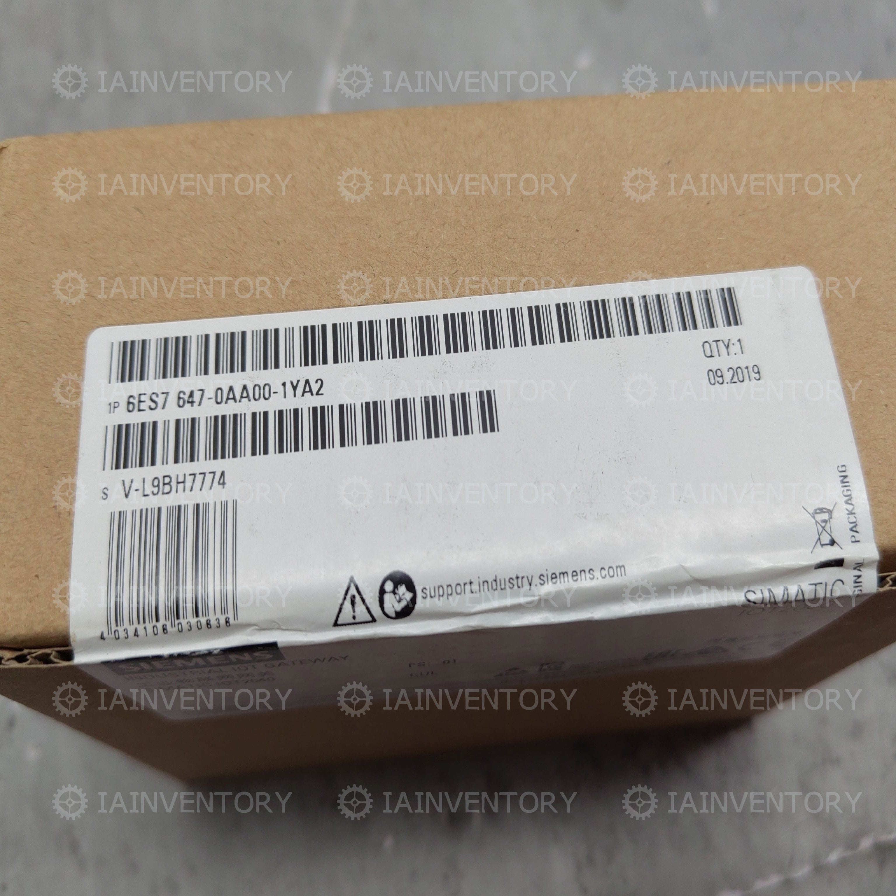 6ES7647-0AA00-1YA2 SIEMENS INDUSTRIAL IOT GATEWAY SIMATIC IOT2040