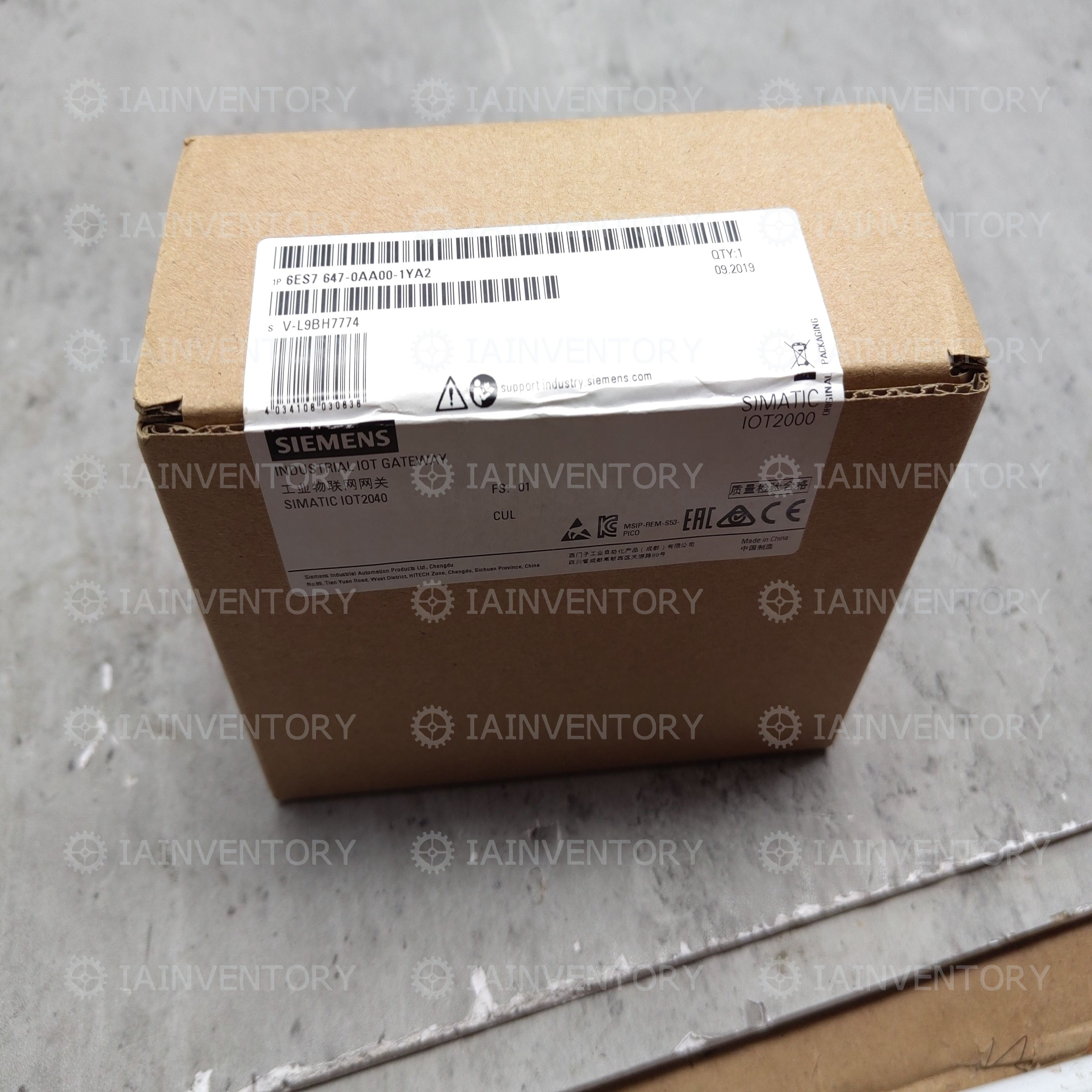 6ES7647-0AA00-1YA2 SIEMENS INDUSTRIAL IOT GATEWAY SIMATIC IOT2040