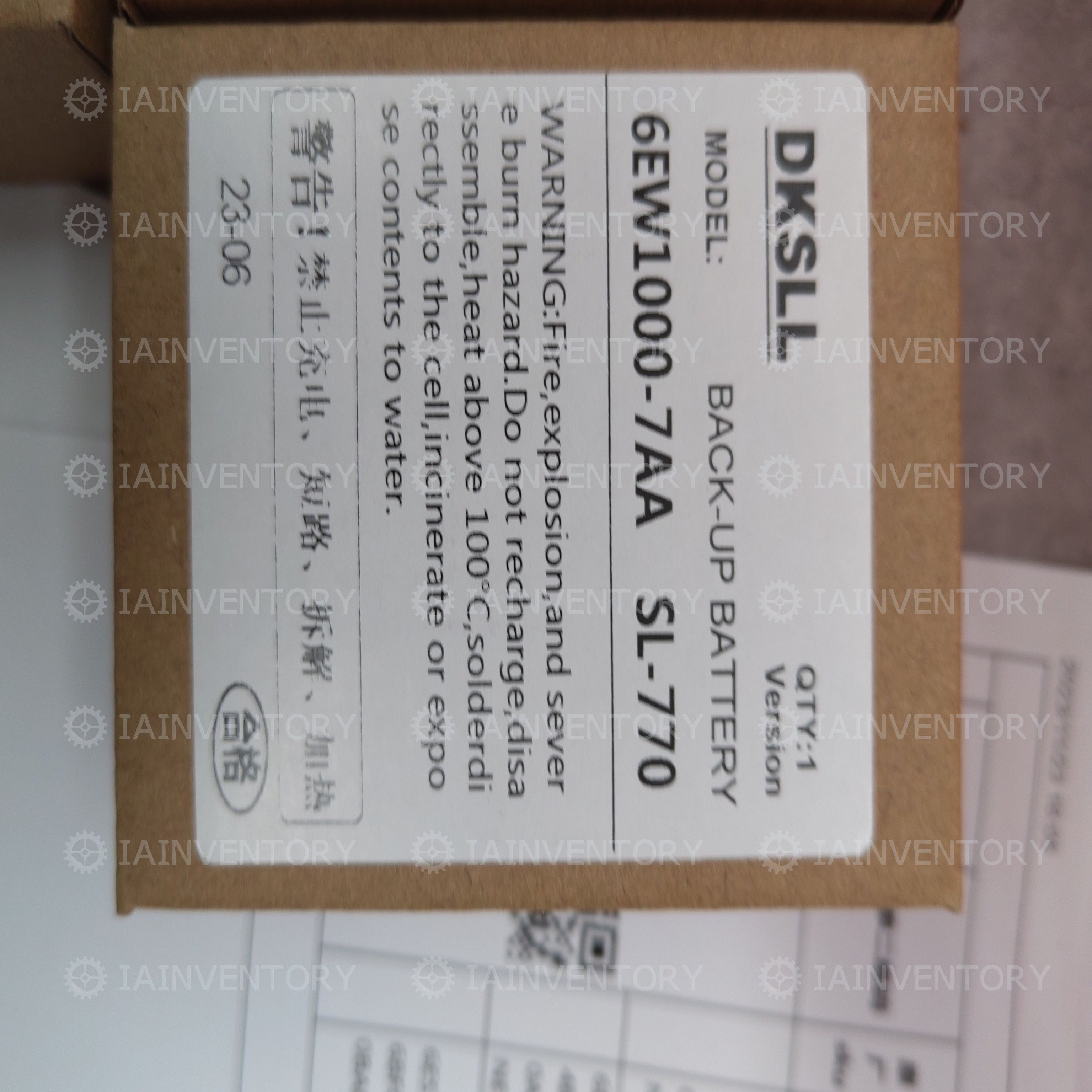 Siemens 6EW1000-7AA Battery