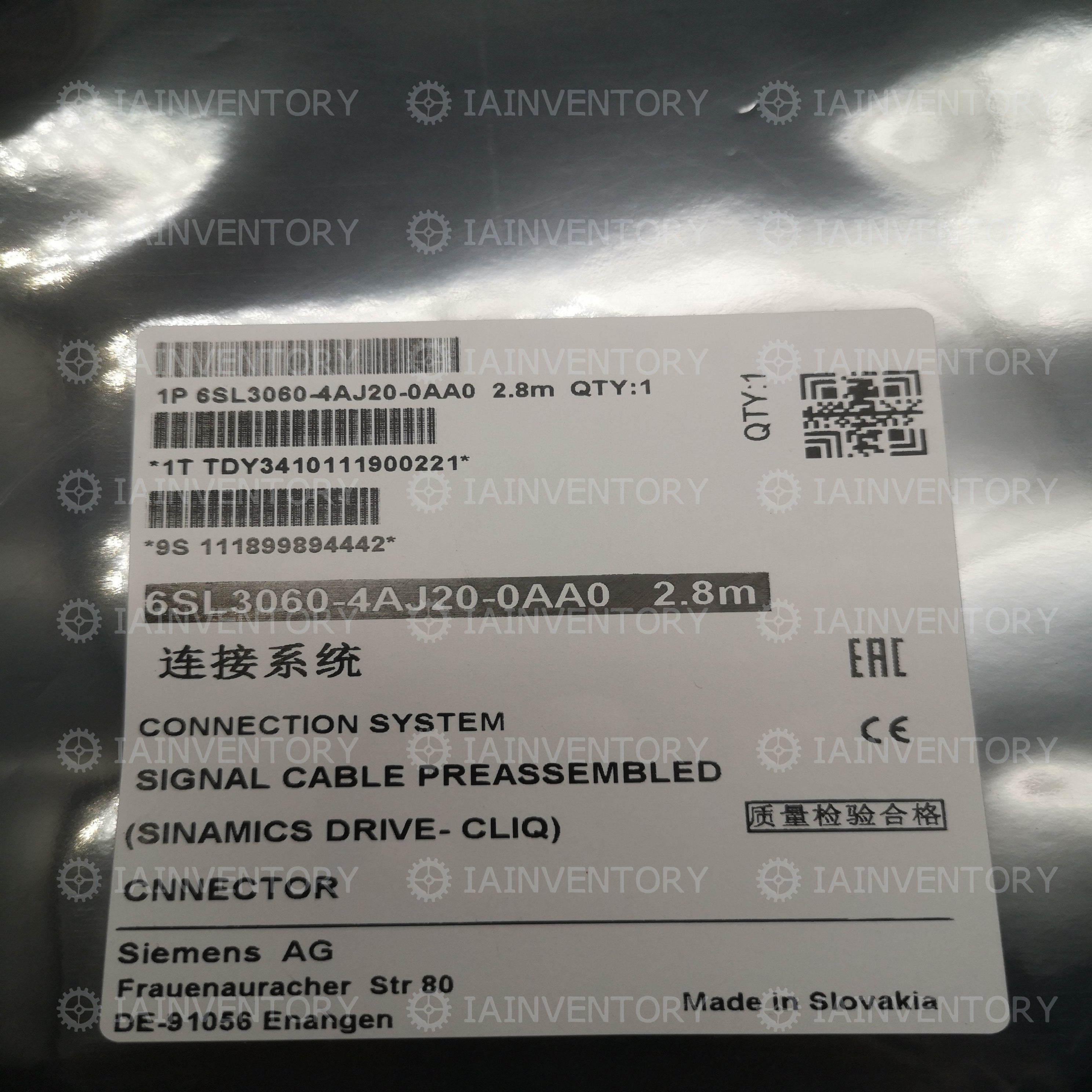 FOR Siemens drive-CLIQ Line 6SL3060-4AW00-0AA0 1.2M 6SL3060-4AJ20-0AA0 2.8M