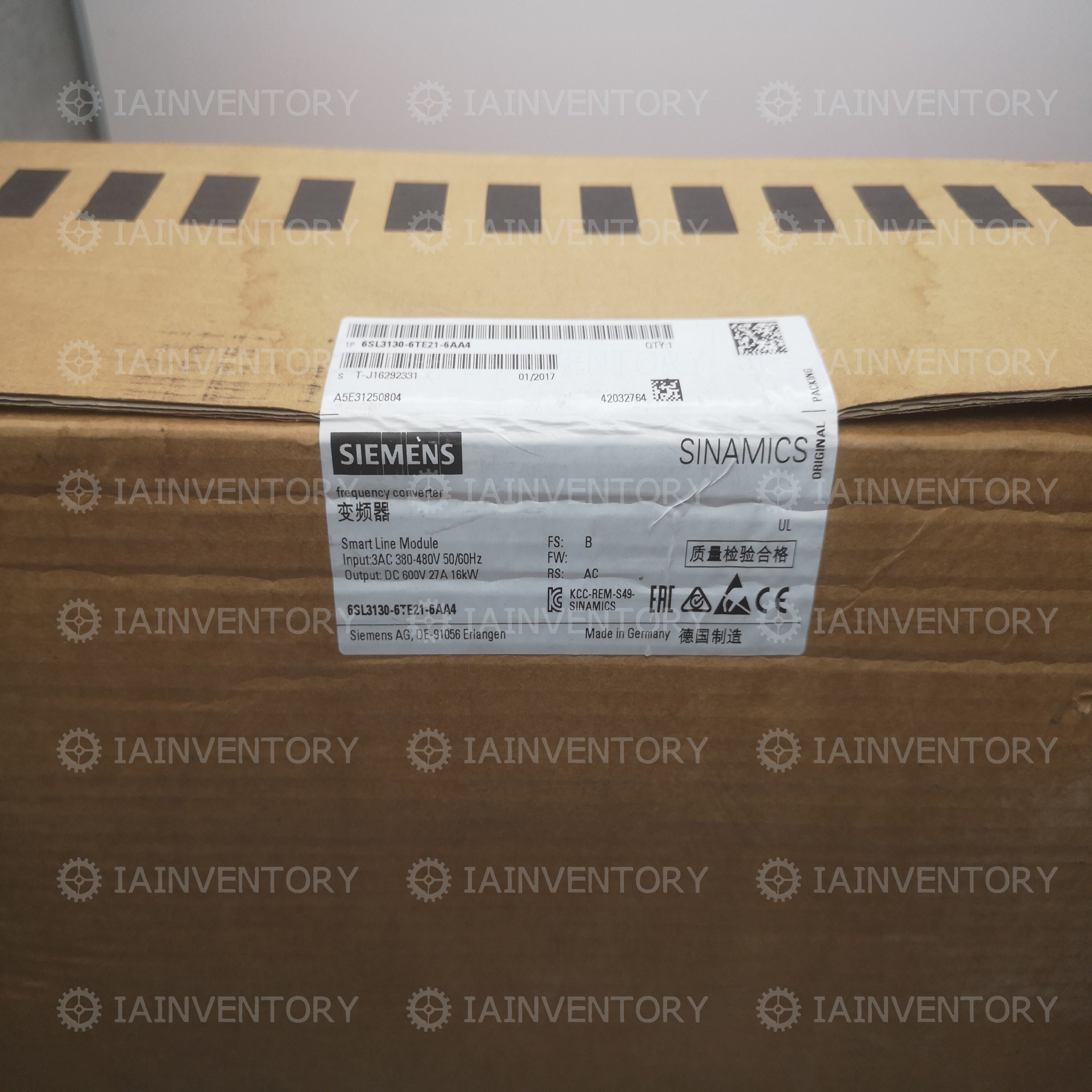 6SL3130-6TE21-6AA4 6SL3 130-6TE21-6AA4 SIEMENS Line Module