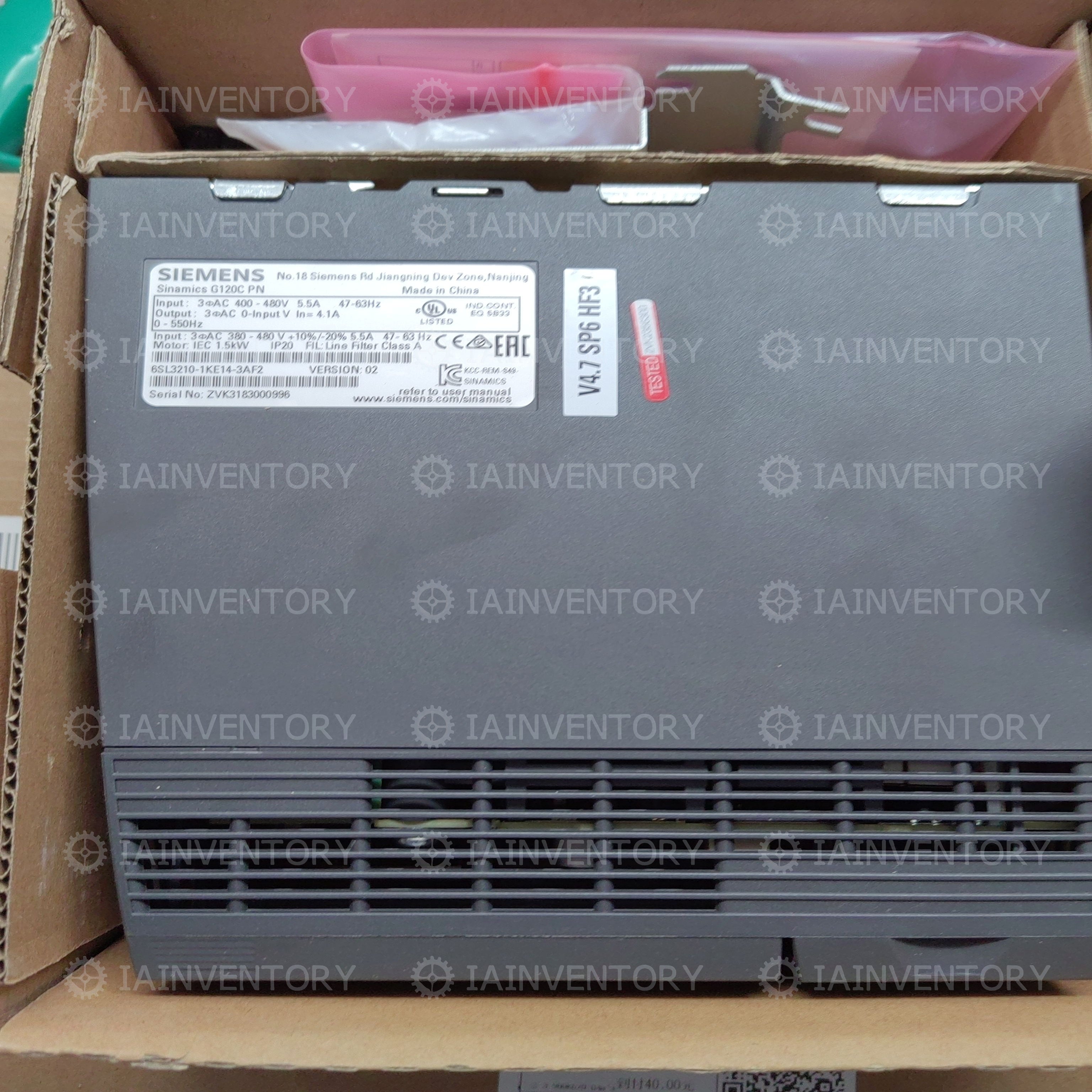 Siemens SINAMICS G120 6SL3210-1KE14-3AF2