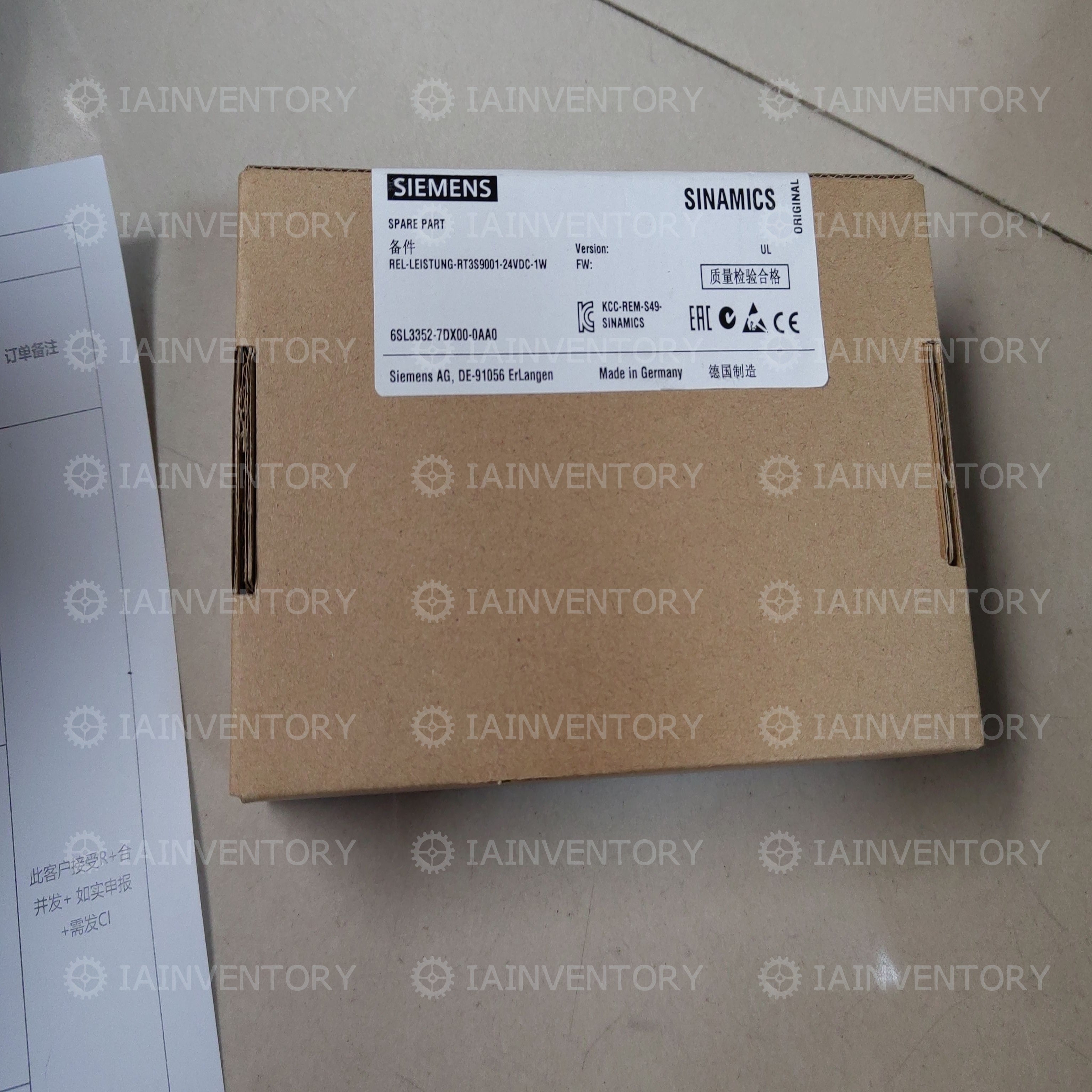 Siemens 6SL3352-7DX00-0AA0
