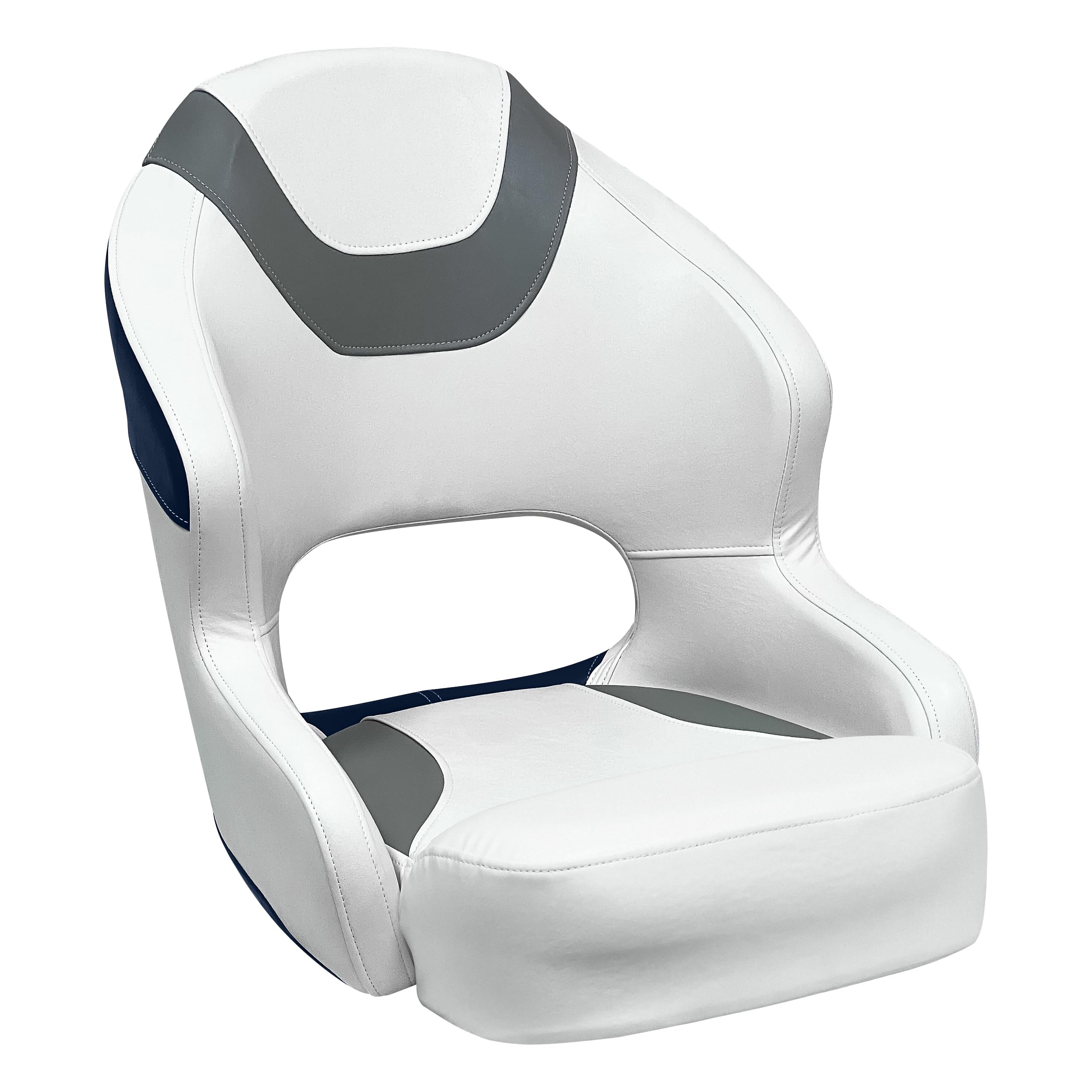 Wise Seats 3314-1773 Wise Baja Series Bucket Seat, Brite White / Grey / Round Midnight