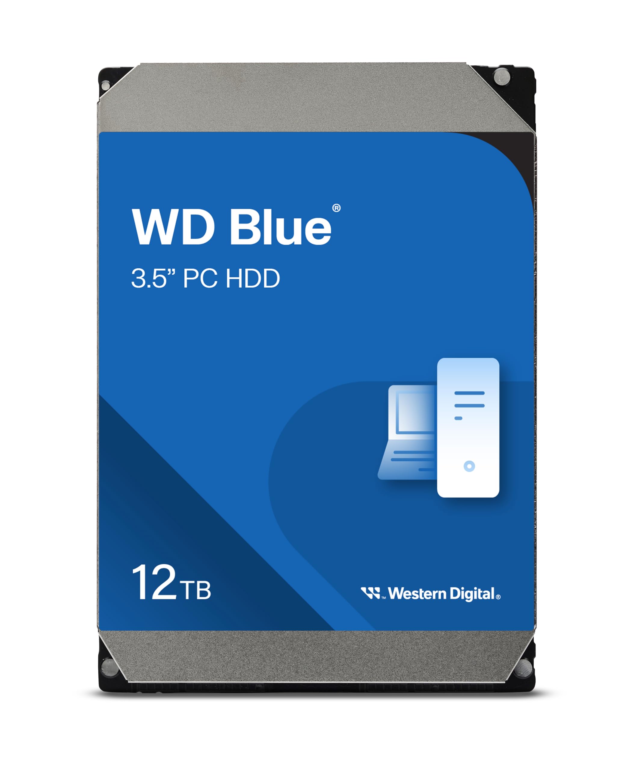 Western Digital WD Blue WD120EDGZ 12TB 7.2K RPM SATA 6Gb/s 512e 3.5in Refurbished HDD