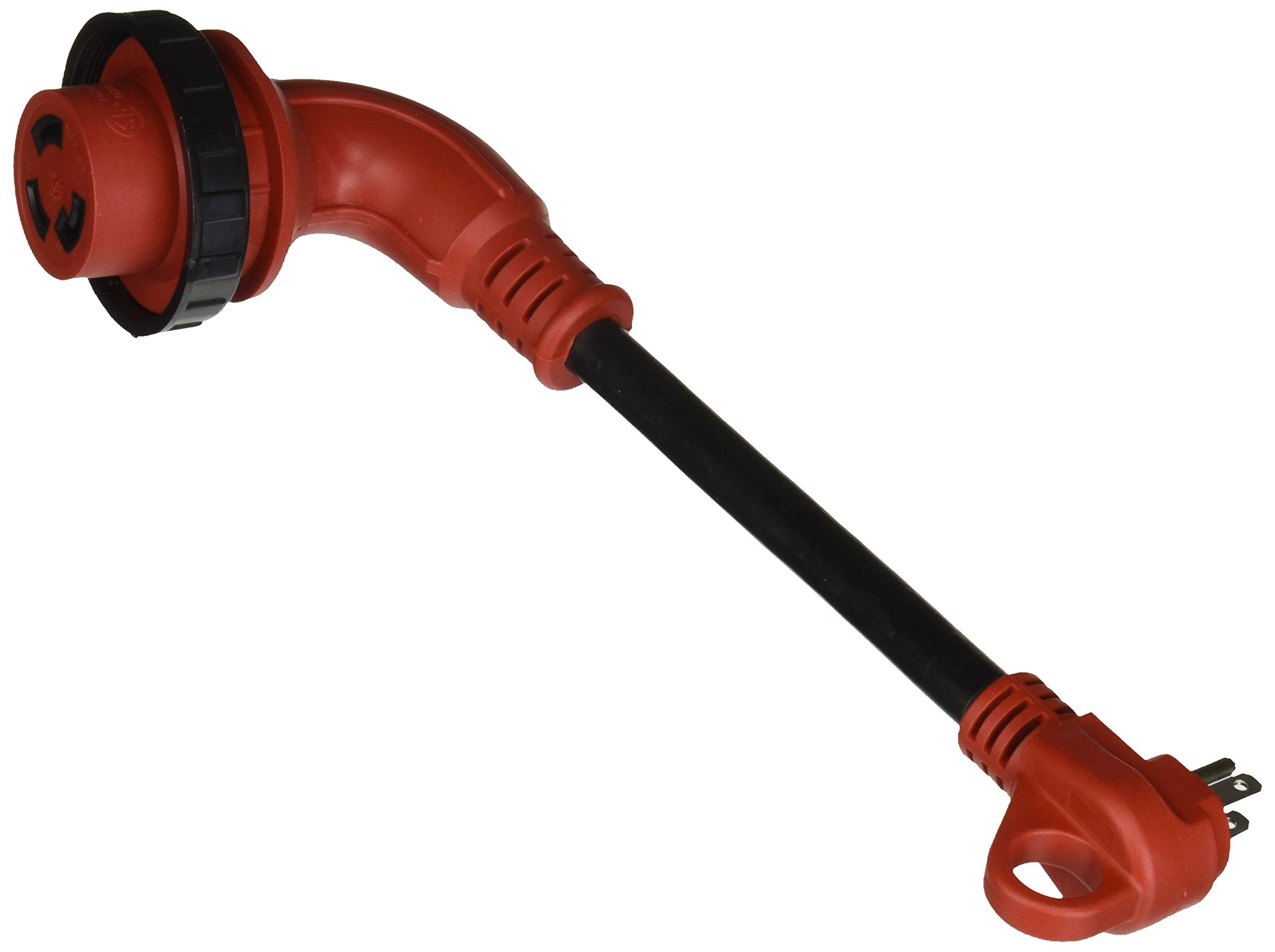 Valterra A10-1530D90 Mighty Cord 90° Adapter Cord, 15AM-30AF, Bulk