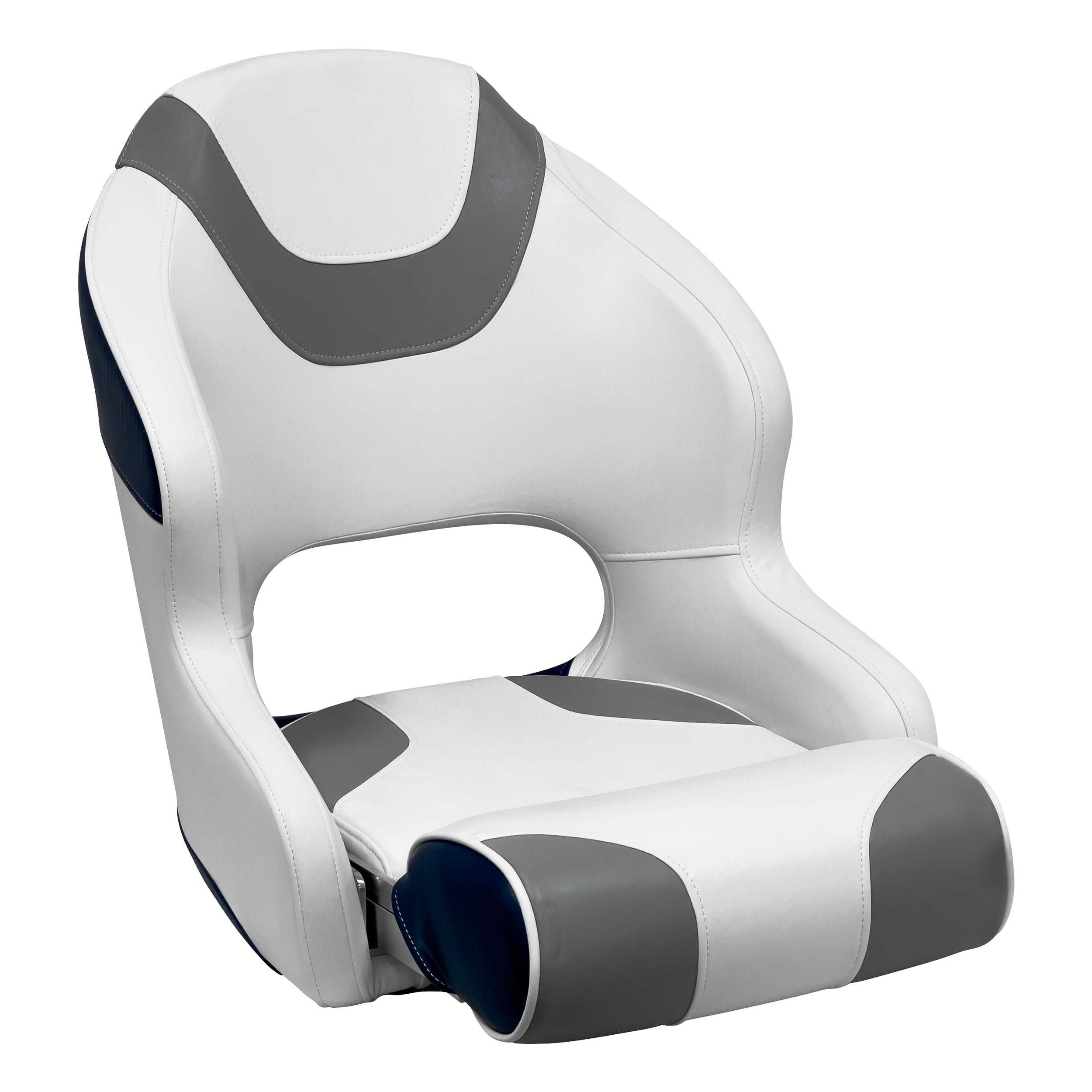 Wise Seats 3315-1773 Wise Baja Series Bucket Seat w/Bolster, Brite White / Grey / Round Midnight